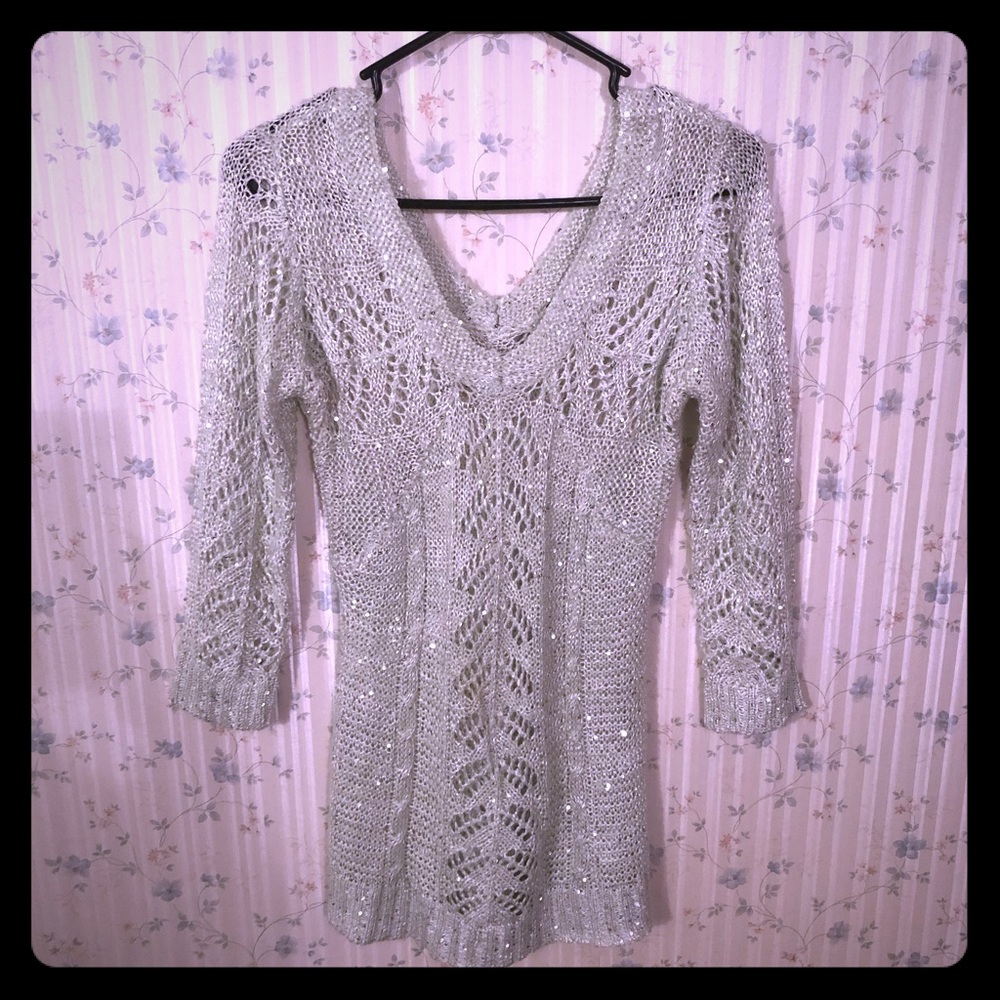 Pale green sweater